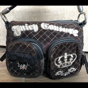 Juicy Couture Diamond Stitched Purse Handbag